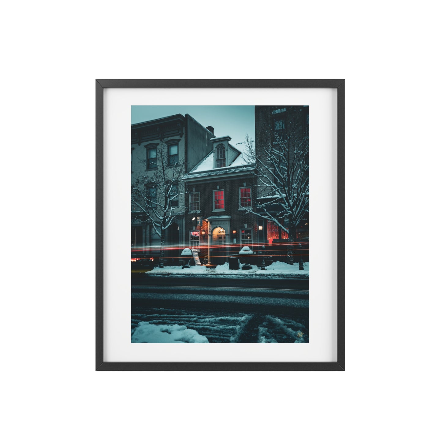 ThaiThai Bethlehem - Downtown Nightscape Framed Poster