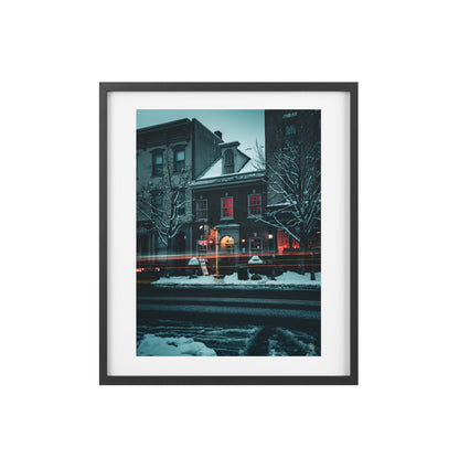 ThaiThai Bethlehem - Downtown Nightscape Framed Poster