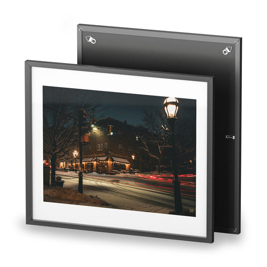Tapas On Main - Downtown Bethlehem Nightscape Framed Poster