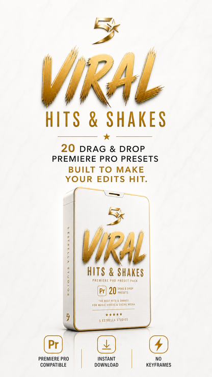 VIRAL HITS & SHAKES V1 - PRESET PACK (PREMIERE PRO)