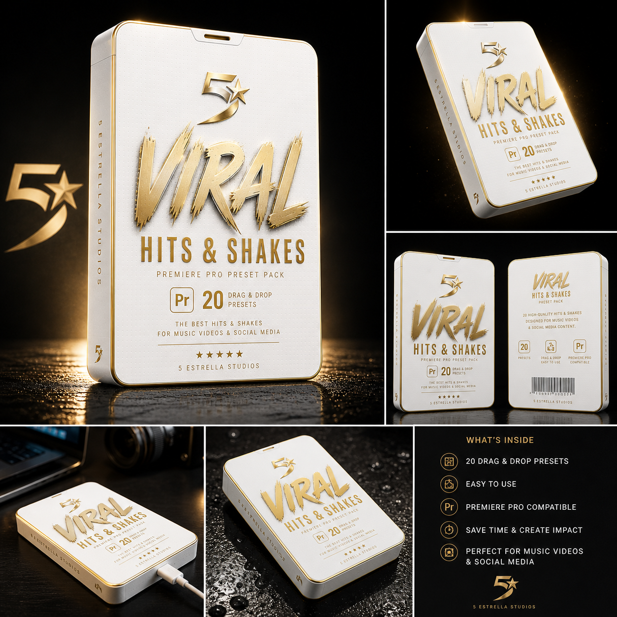 VIRAL HITS & SHAKES V1 - PRESET PACK (PREMIERE PRO)