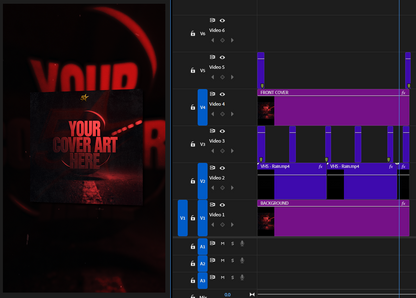 Cover Art Visualizer – Vertical Template (Premiere Pro Project)